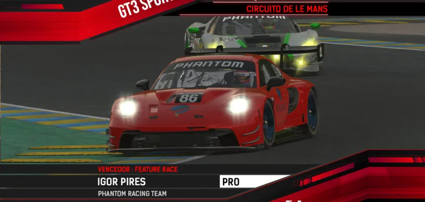 Realdrive GT3 Sport: Clássica Le Mans tem vitórias de Igor Pires e Leonardo Papst
